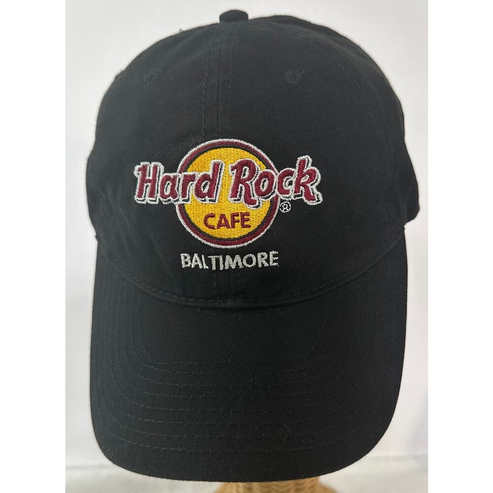 Hard Rock Cafe Black Baltimore Adjustable Closure Cap Hat